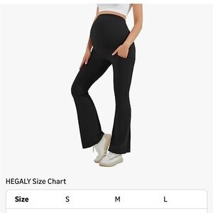 Black Maternity Flare Pants